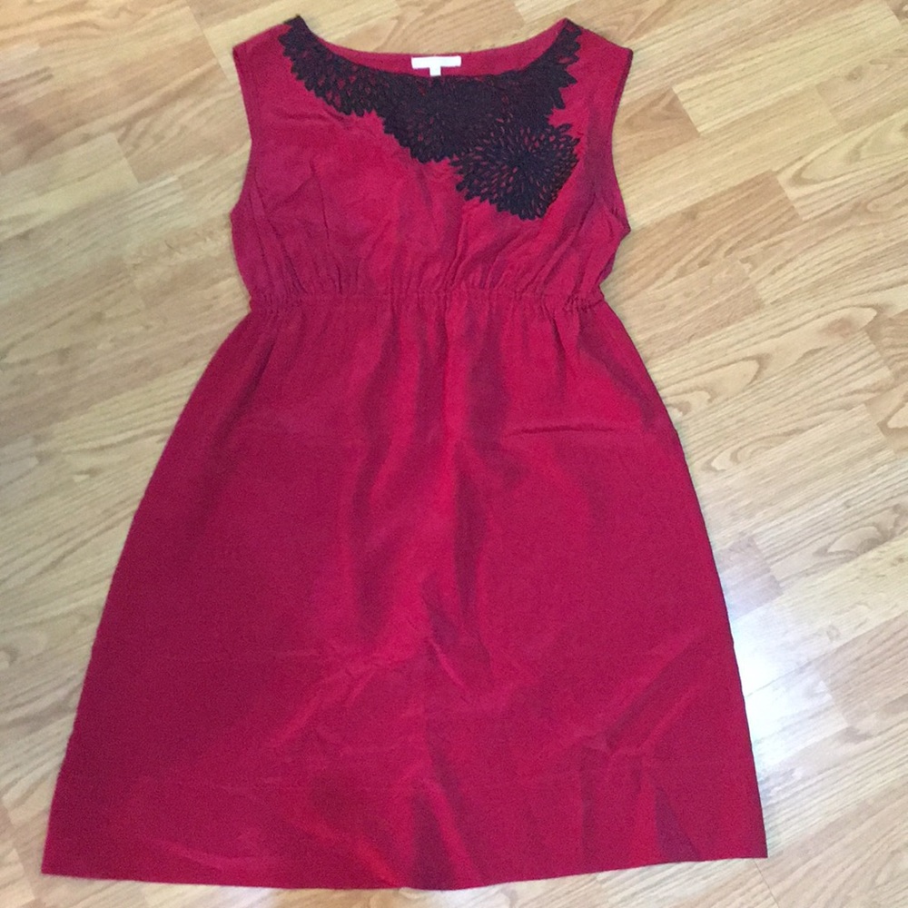 Marty M burgundy dress with cutout shoulder detail
